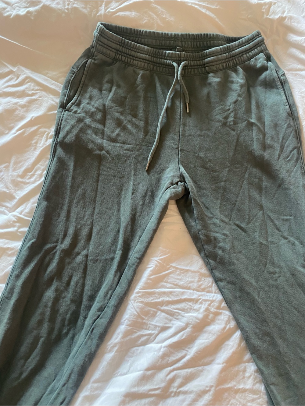 Aerie Green Knit Sweatpants with Drawstring